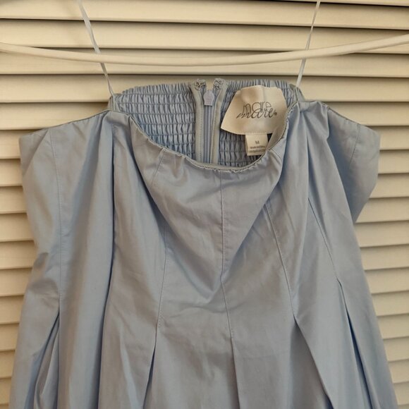 NWOT Anthropologie Strapless Cut-Out Hearts A-Line Midi Size Medium - Picture 4 of 4